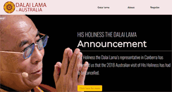 Desktop Screenshot of dalailamainaustralia.org