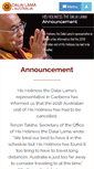 Mobile Screenshot of dalailamainaustralia.org