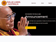 Tablet Screenshot of dalailamainaustralia.org